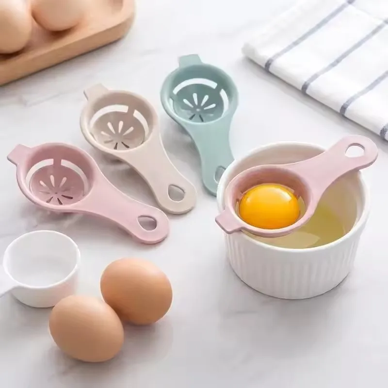 1/2/3Pcs Wheat Straw Egg White Separator Egg Yolk Separator Egg Filter Kitchen Baked Egg Yolk Egg White Filter Kitchen Gadgets