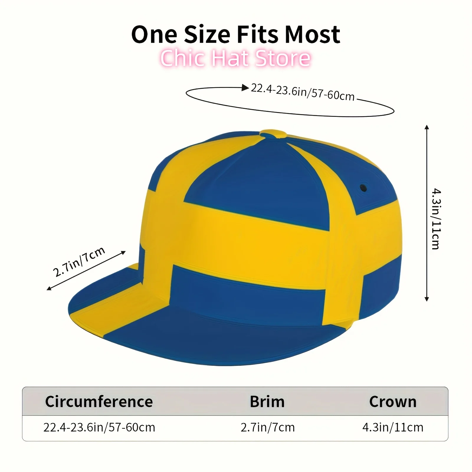 1pc, Baseball Cap, Golf Cap, Swedish Flag, Men's and Women's Sports Fashion, Suitable for Seasonal Running Exercises and Outdoor