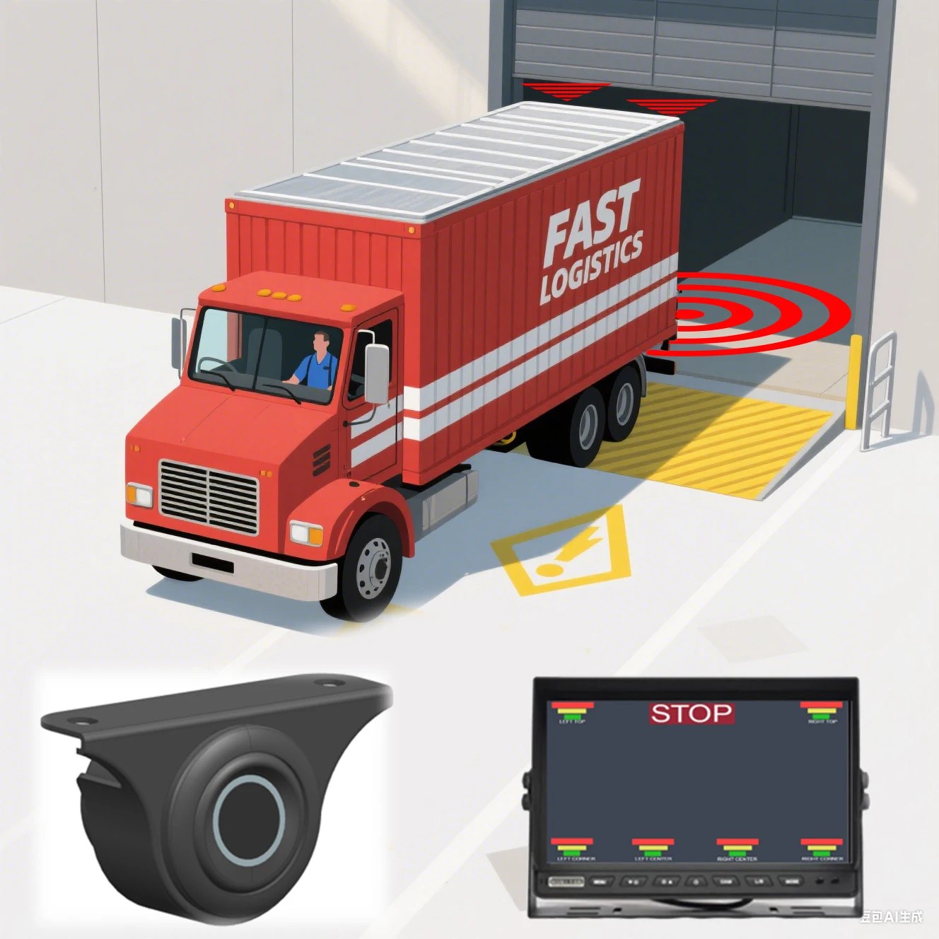 رادار احتياطي متطور لنظام مراقبة القيادة الآمن لراكبات الفيديو والالتقاطات #1