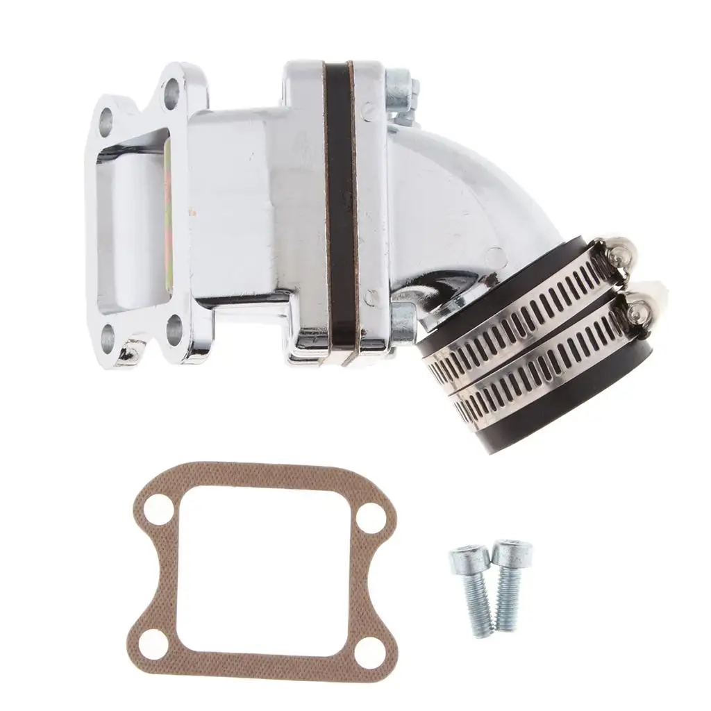 Intake Carburetor Inlet Refit Silver for JOG50 Scooter Motorcycle