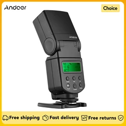 Andoer Universal Flash Speedlite GN40 On-camera Flash with LED Fill Light Bracket for Canon Nikon Olympus Pentax DSLR Cameras