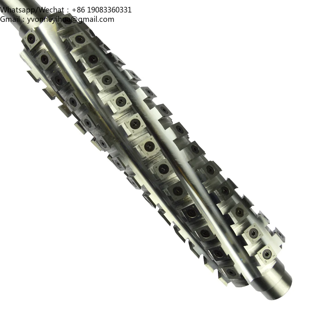 Industrial Wood Work Timber Customized DW735 Helical Cutterhead Thicknesser Planer Spiral Cutter Head For Carpentry