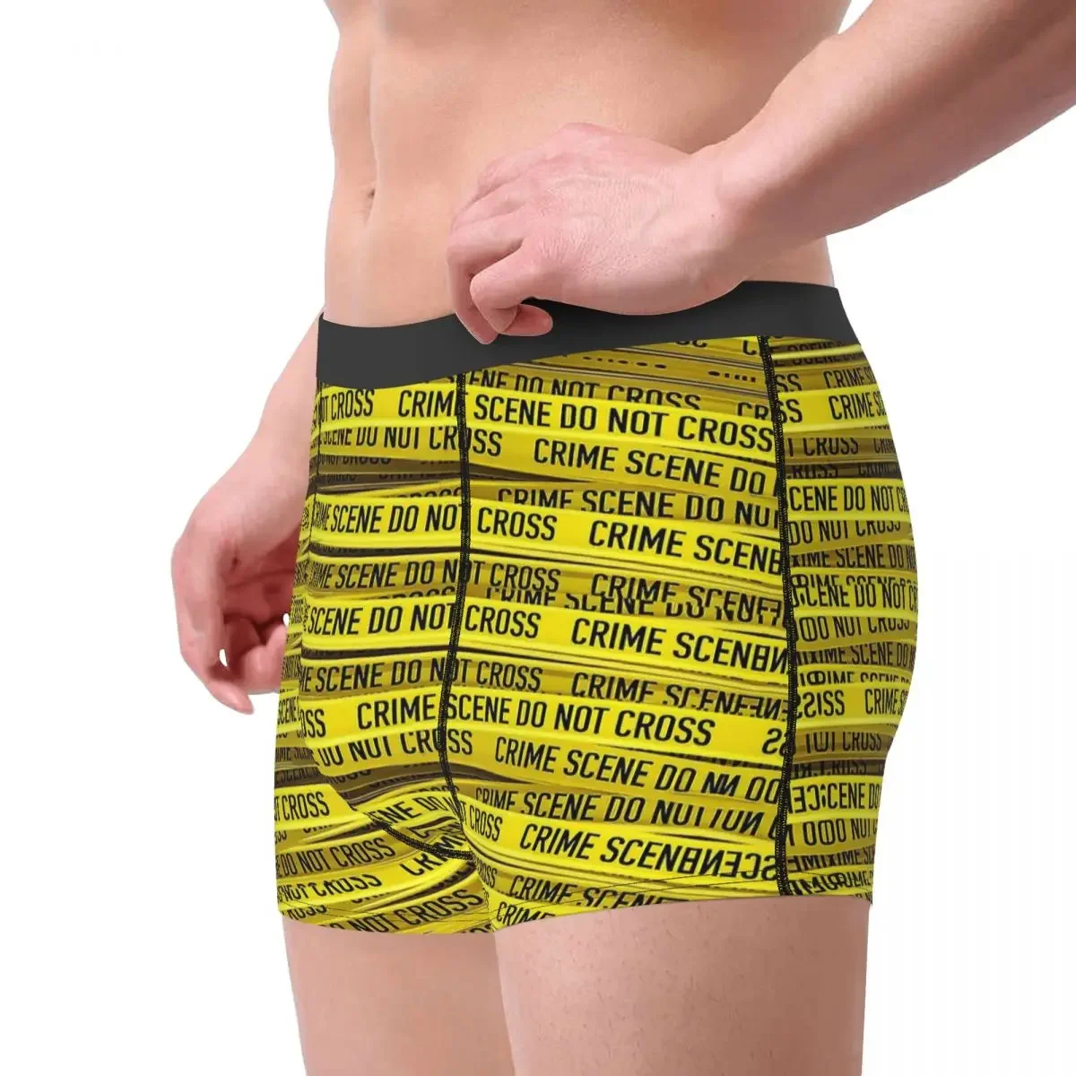 3D Three Dimensional Crime Scene Underpants Breathbale Panties Men's Underwear Ventilate Shorts Boxer Briefs