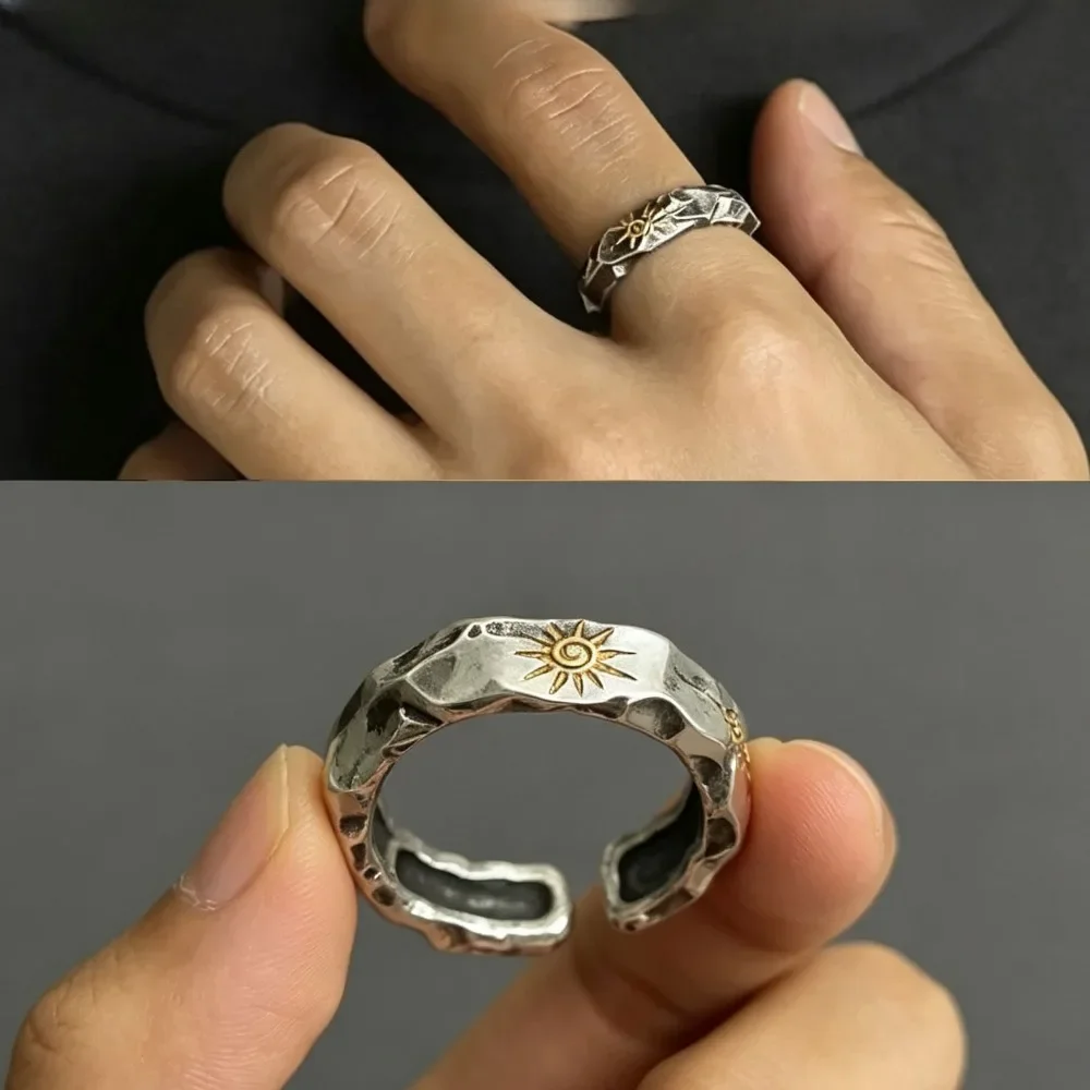 Unique Wish Stone Ring, Self-Discipline Design Unisex Statement Jewelry, Men Women Couple Daily Wear Gift