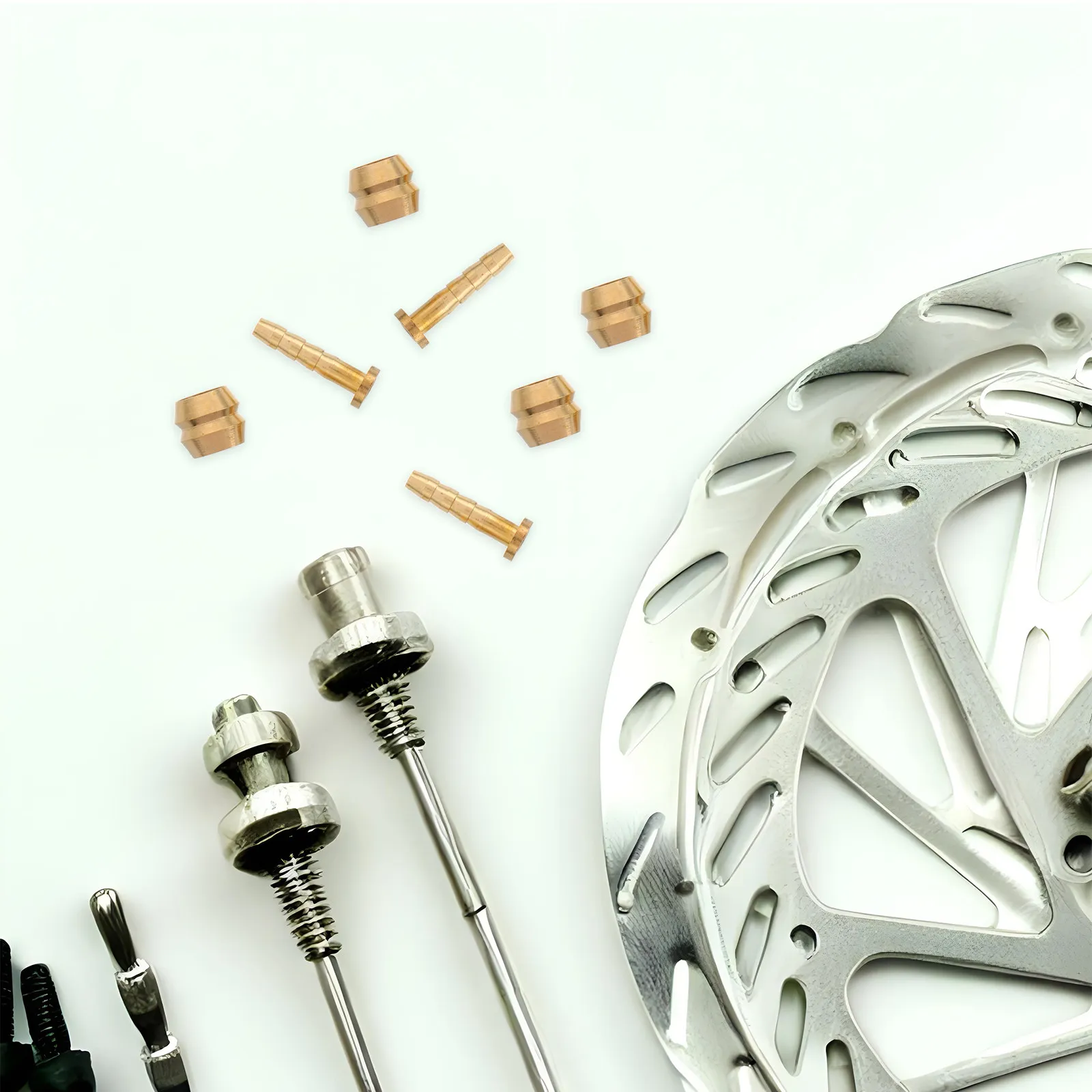 10Sets Bicycle Brake Hose Olive and Oil Needle Insert Kit for Mountain Road Commuting Bikes Hydraulic Disc Brake Repair
