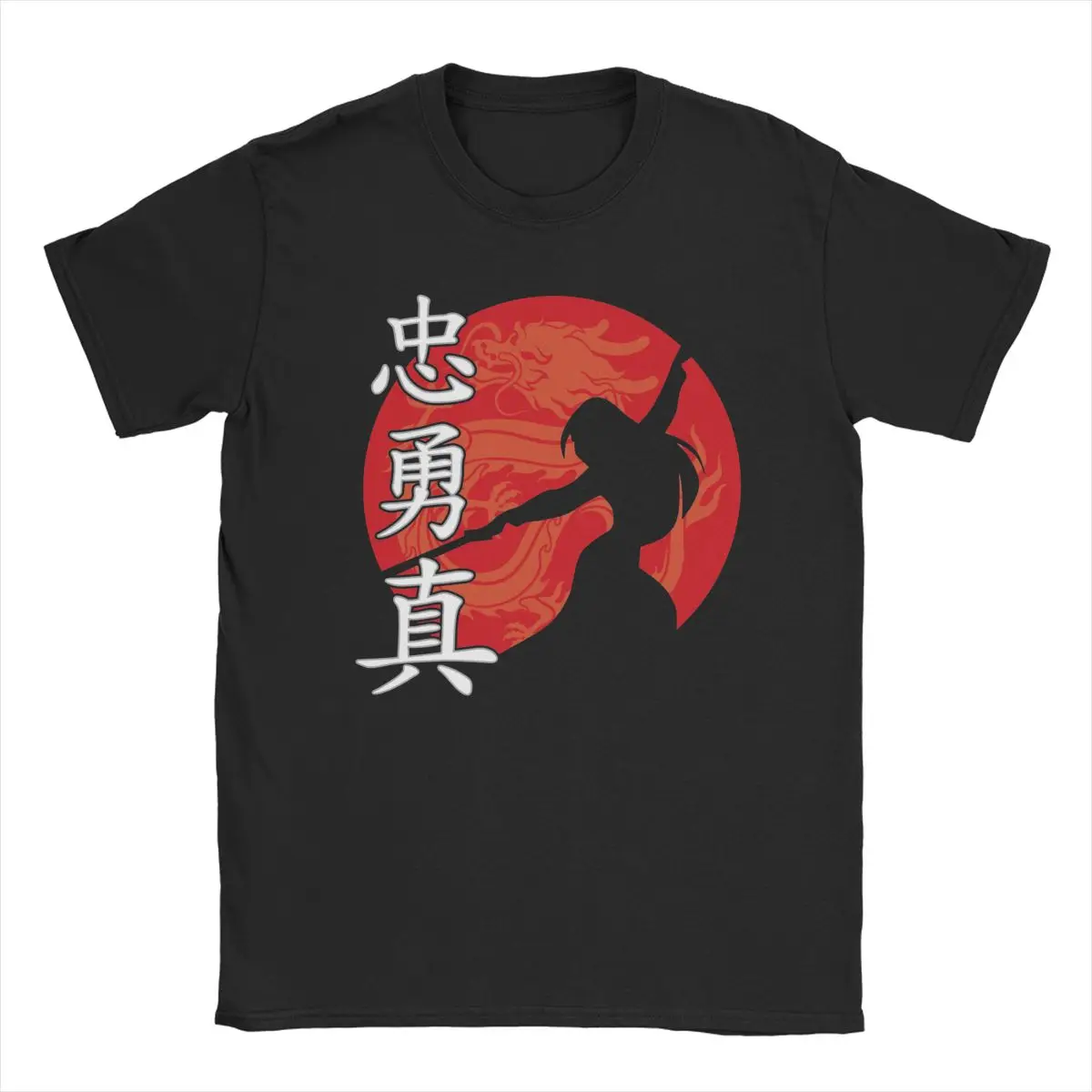 Men Women Mulan Warrior Princess T Shirt 100% Cotton Tops Novelty Short Sleeve Crew Neck Tees Party T-Shirt