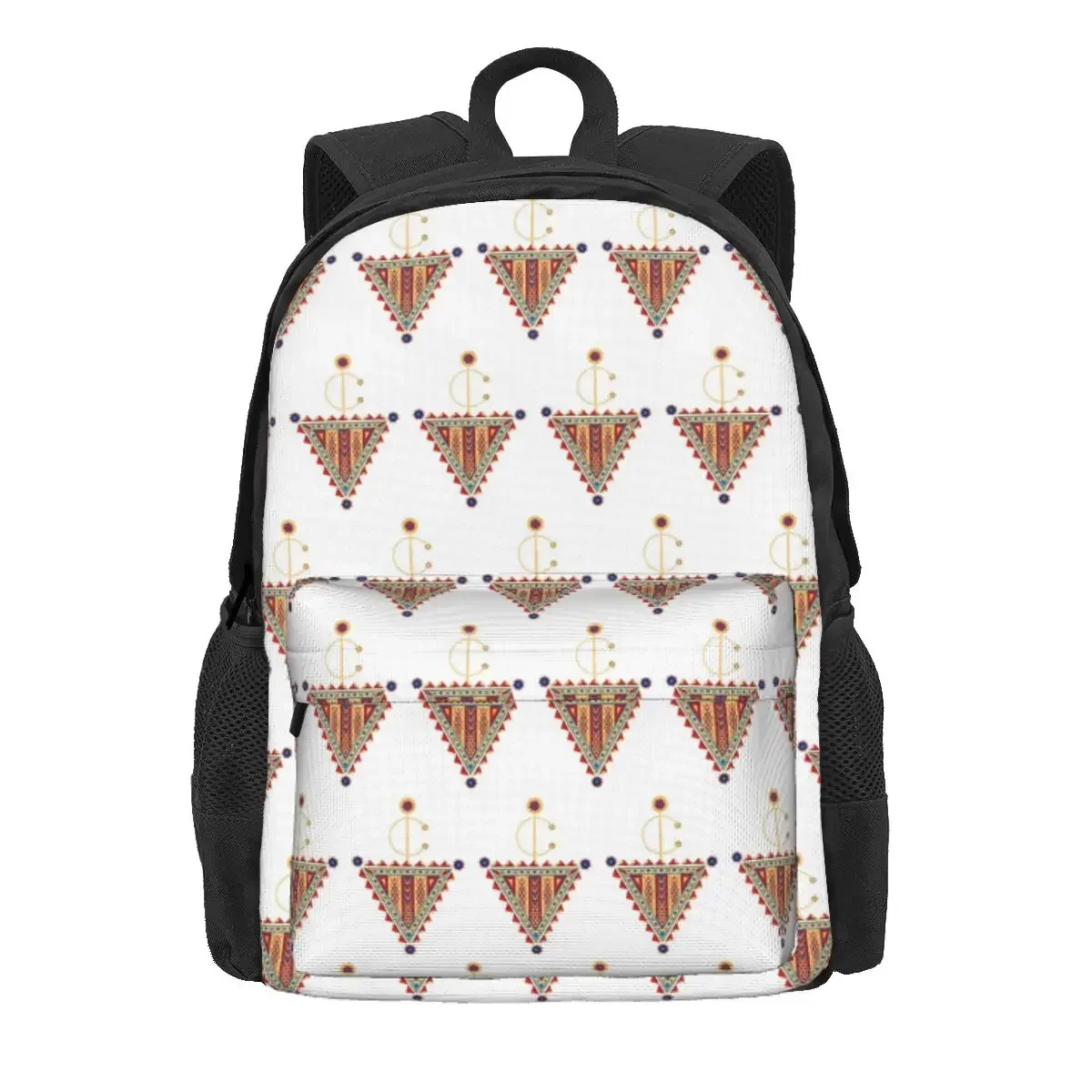 Amazigh Tazerzit Emblem Of The Moroccan Berbers Backpack Daypack Large Capacity BookBag School Bag Shoulder Bags for Men Women