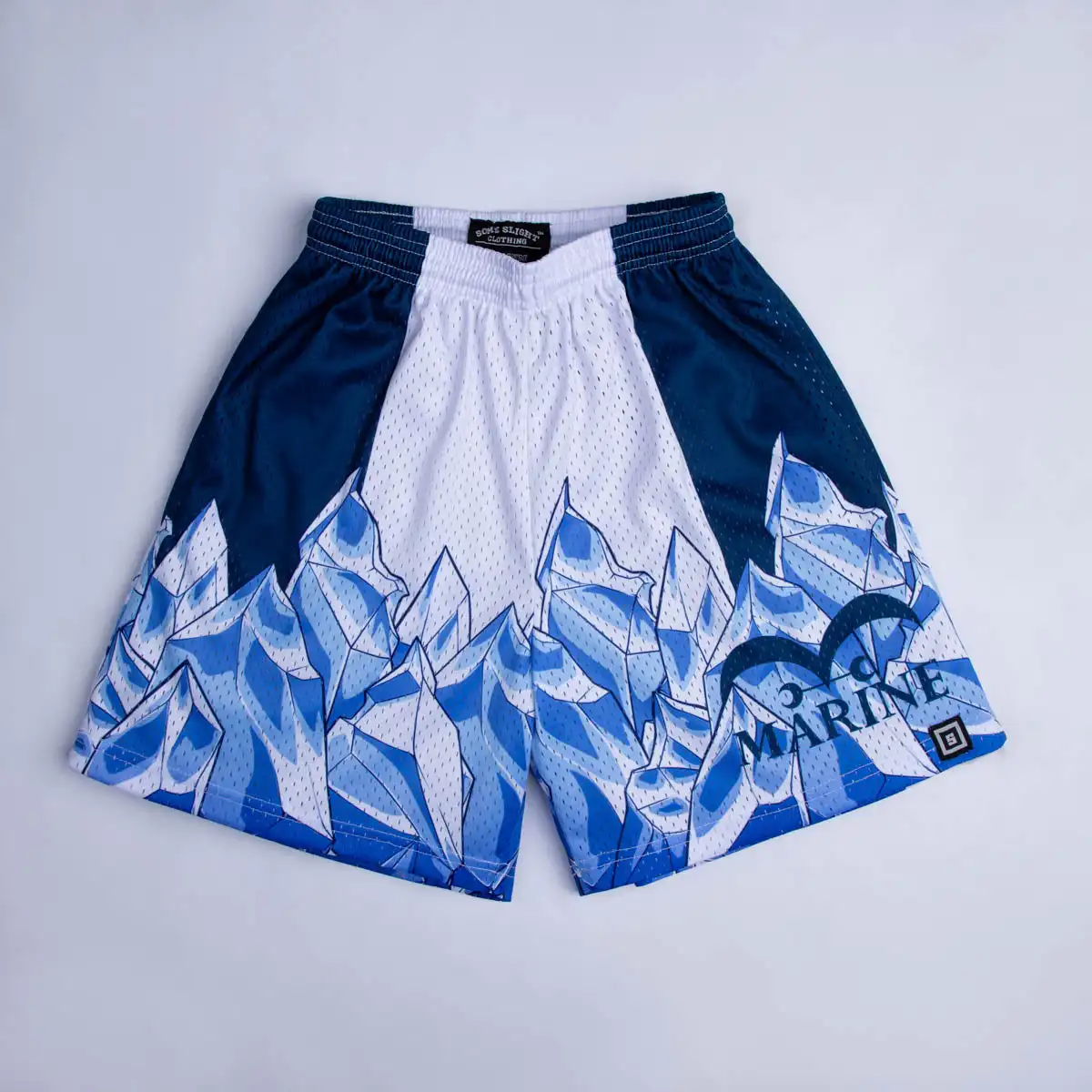 One Piece Marine Aokiji Iceberg Mesh Shorts Men Women Summer Quick Dry Breathable Sports Gym Casual Jogger Shorts