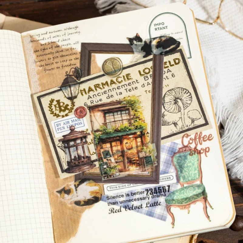 Stickers Tape 55mm*2m Classical Daily PET Die-Cutting Tape Scrapbook DIY & Handbook Mobile Phone Case Notebook Decoration