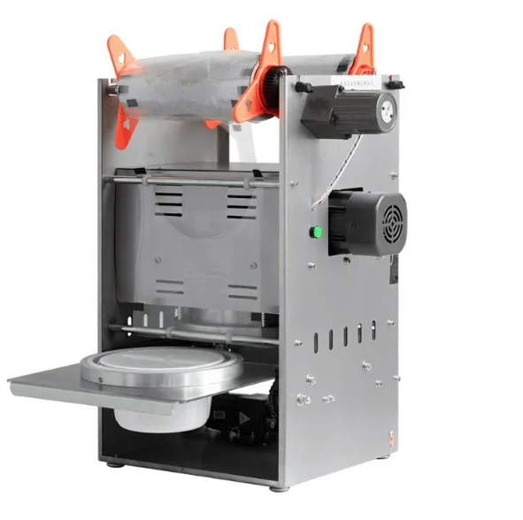 Automatic Cup Sealing Machine Bubble Tea Cup Sealer Plastic or Paper 220V Film Plastic Plate Lid Machine