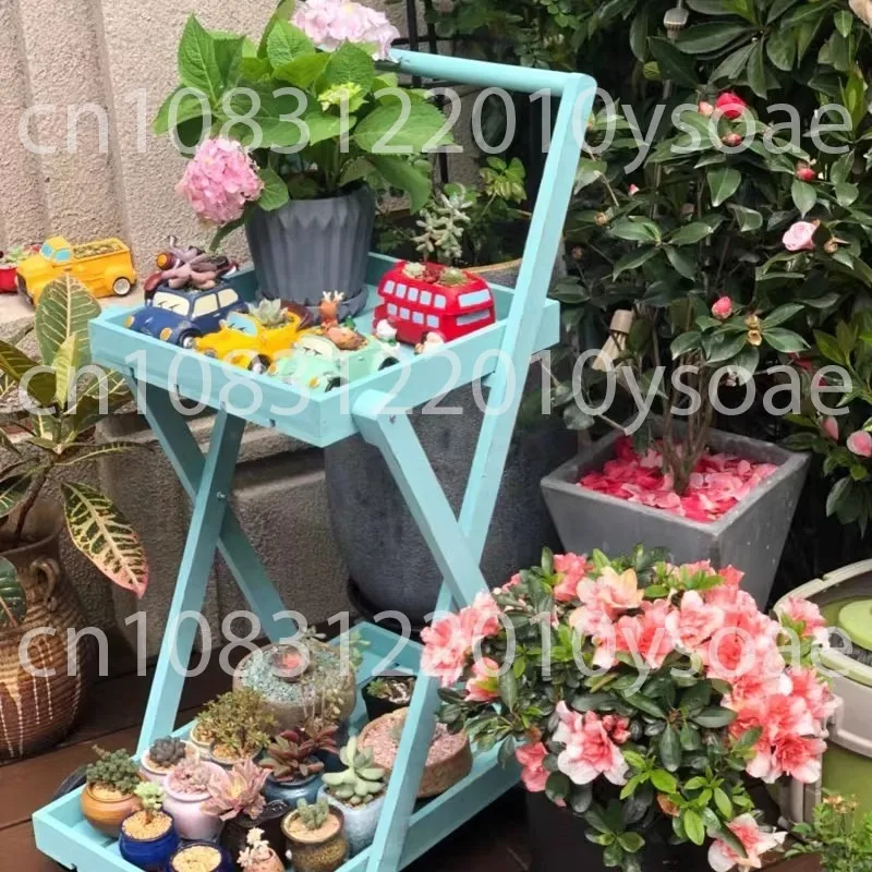 

Fashionable vertical blackboard decoration; creative flower layer for shop window; three-piece craft item