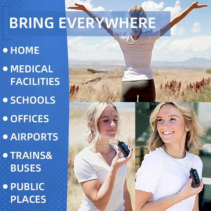 Mini supporter ficateur d'air portable pour voiture, aromathérapie, personnel, portable, température Ghable, 160 millions d'ions négatifs