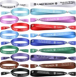 50/100pcs Custom Cloth Wristbands Personalise Logo Fabric Wristbands for Concert Club Entrance Wrist Strap Party Bracelet Event