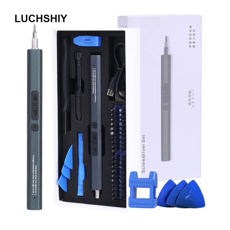 

LUCHSHIY Electric Screwdriver Multitool High Torque Screwdriver Set With 40 Bit Multi-accessory Precision Power Repair Tools Kit