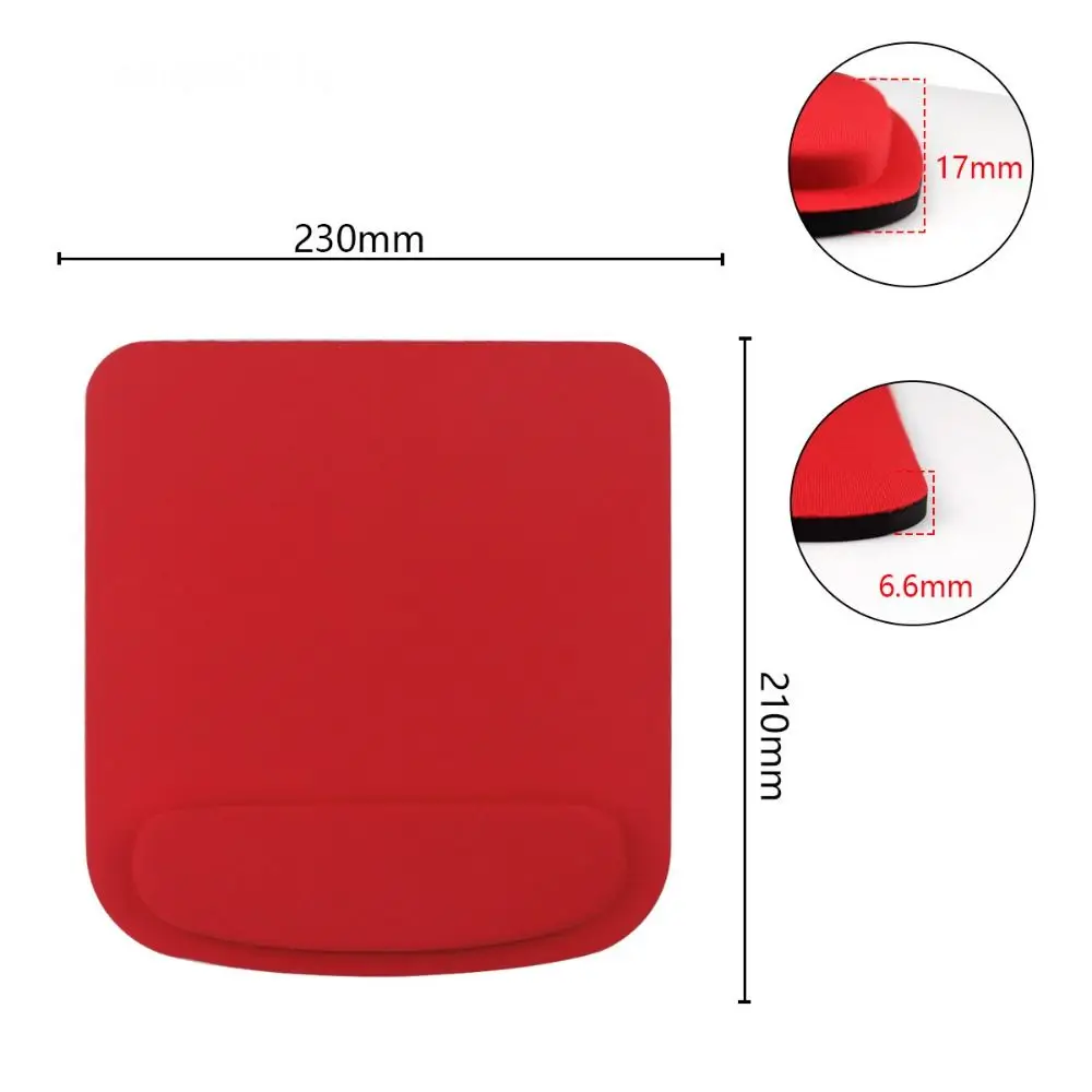 Solid Color Wrist Rest Mouse Pad Simple Thick Sponge Office Accessories Desk Mouse Pad EVA Ergonomic Mouse Mat