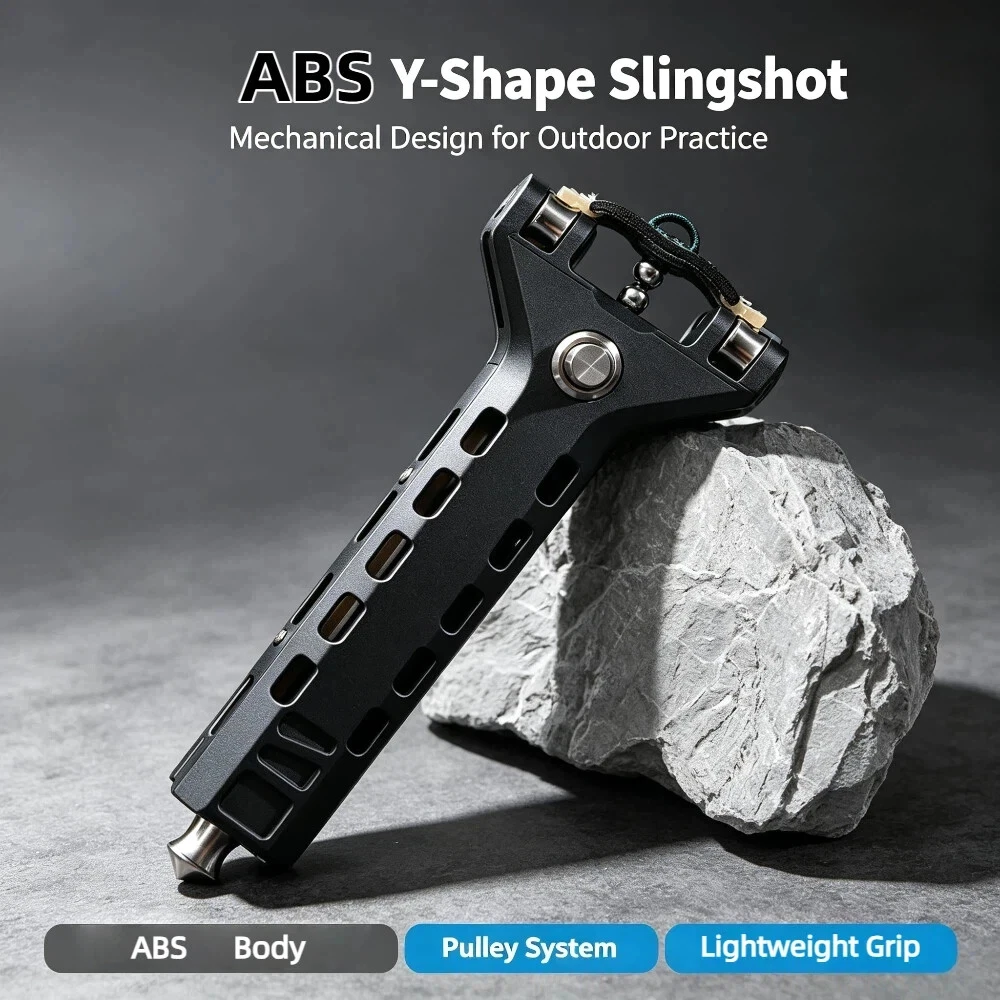 High-end Fast Automatic Loading Slingshot Outdoor Hunting High-precision Rapid Fire Round Rubber EDC Slingshot
