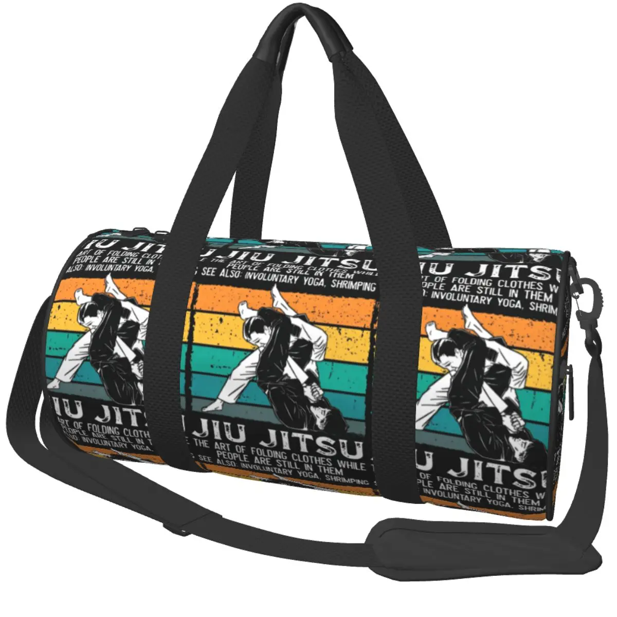 Gym Bag Grappling Brazilian JiuJitsu BJJ Sports Bag Large Capacity Men's Waterproof Pattern Handbag Colorful Luggage Fitness Bag