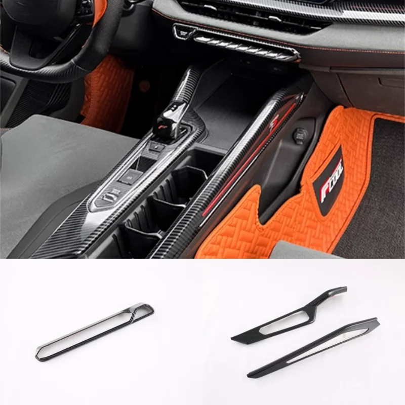 Interior Mouldings For GEELY Binray Cool 2022 2023 Transmission Shift Stalls Gear Frame Cover Trim 2PCS/SET