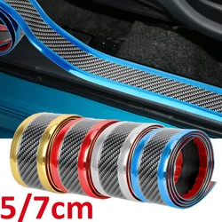 Car Sticker Anti Scratch Door Sill Protector Rubber Strip Threshold Protection Styling Mouldings Car Decoration Accessories 1M