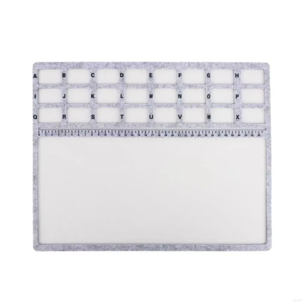 Felt Felt Beading Tray Alphabetic Scale Measurement Markings Beading Mat Nonslip Felt Surfaces Beadwork Design Tray Art Crafts