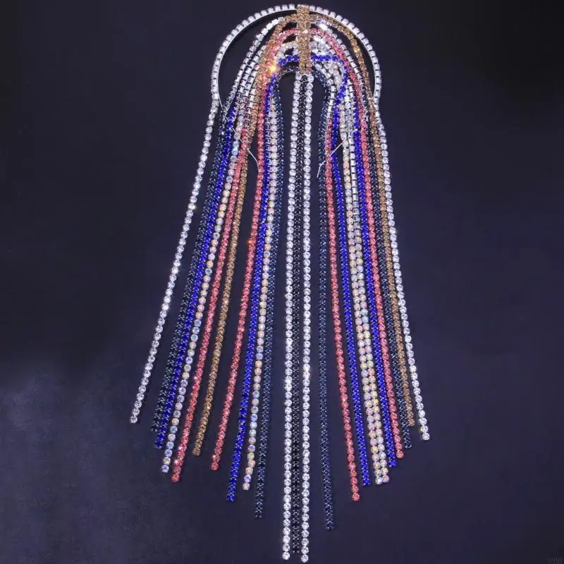 

49MF 1920s Cleopatra for Rhinestone Hair Jewelry Great Gatsby Hair Access