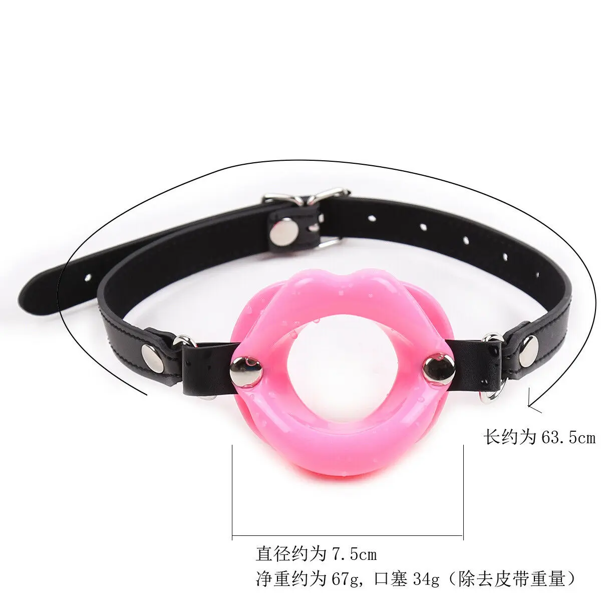 Red Silicone Lips Sex Slave O Ring Open Mouth Gag Oral Bdsm Bondage Restraint Roleplay Erotic Toy Sex Toy for Couples