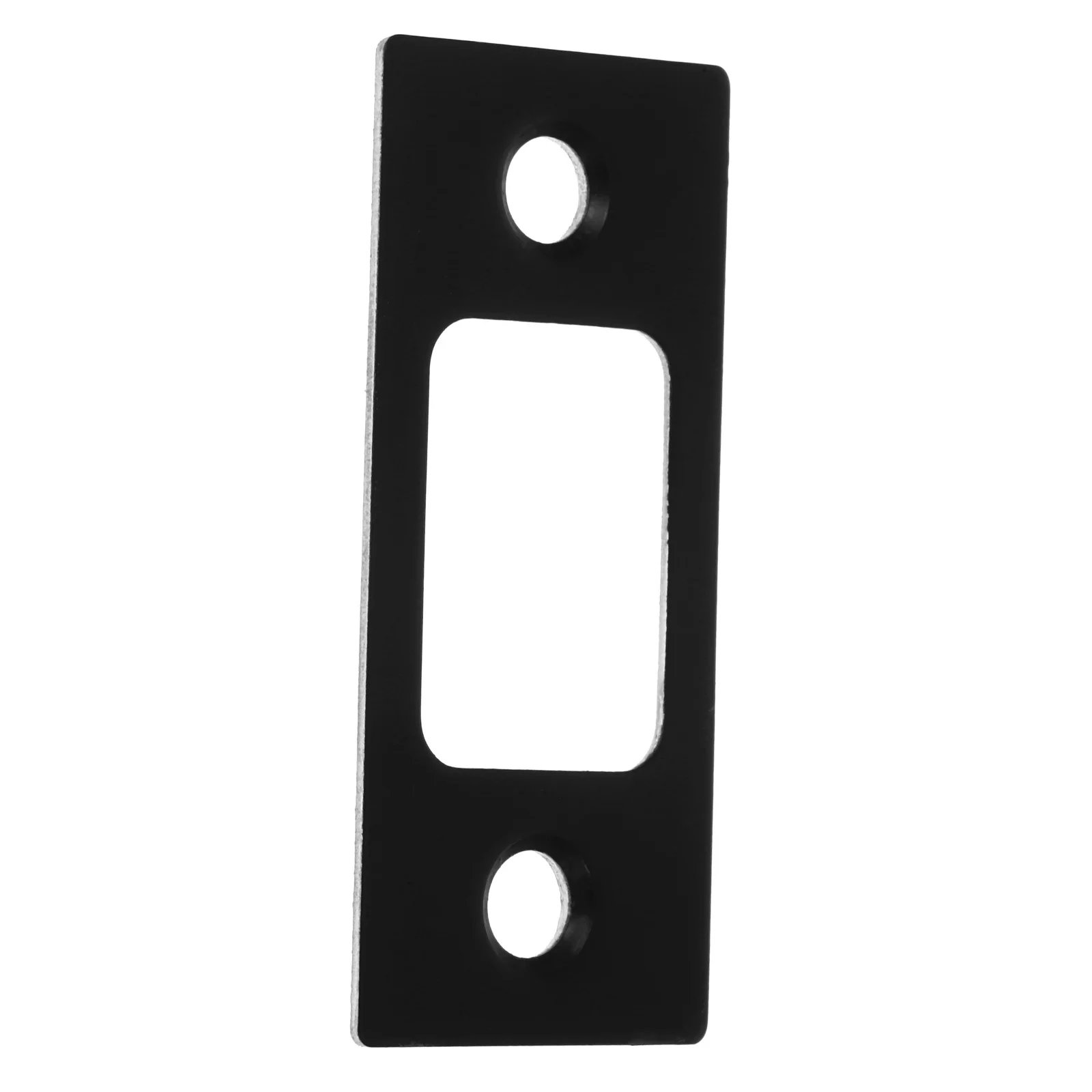 

2Pcs Lock Strike Backplate Durable Stainless Steel Sleek Black Design for Wooden Doors Smooth Operation Security Enhancement