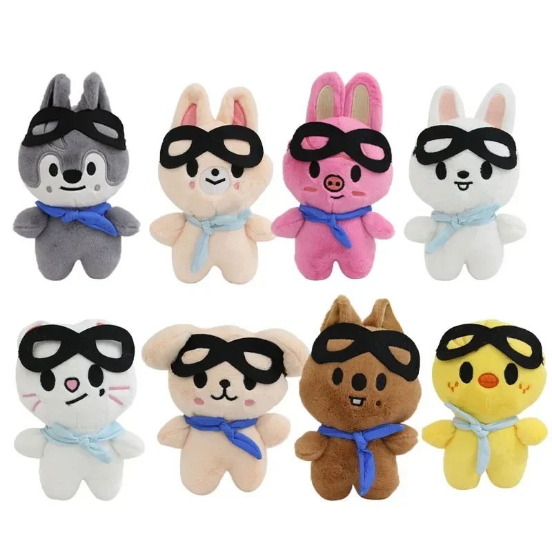 Kpop Cartoon Stuffed Animal Plushies Stay Plush Doll Toys StrayKids JYP Adults Fans Leeknow Hyunjin Keychain Pendant Gift