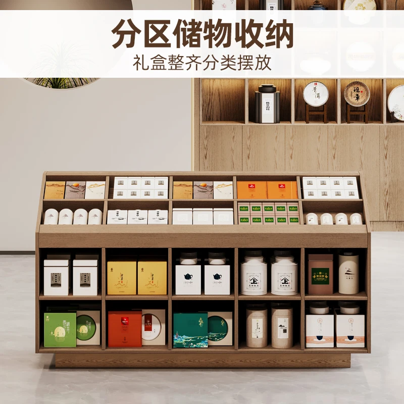 حامل عرض جداري مشطوف، خزانة شاي، خزانة عرض هدية، خزانة عرض متجر مريحة للوجبات الخفيفة في السوبر ماركت