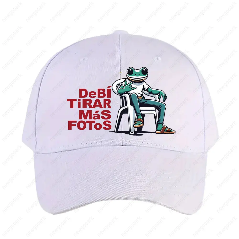Gorra de Béisbol Ajustable con Estampado 'Debí Tirar Más Fotos' Sapo Concho Plastic Chair Meme Art Chill Vibes Only para Hombre y Mujer Adulto