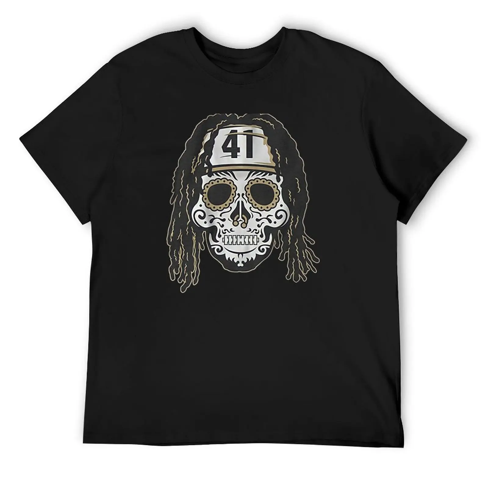 

Alvin Kamara sugar skull T-Shirt anime t shirts Aesthetic clothing designer t shirt men