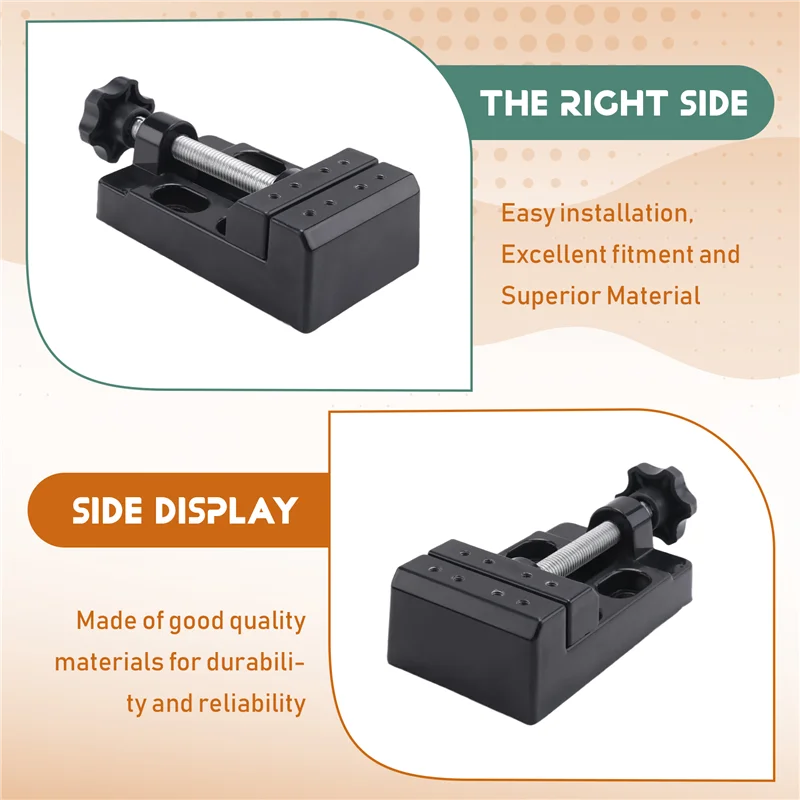 A84Z-Mini morsa piccola mini morsetto piatto da tavolo ganascia da banco morsetto trapano pressa morsa da tavolo apertura morsa utensili manuali fai da te 13,5X6,5X3,6 cm