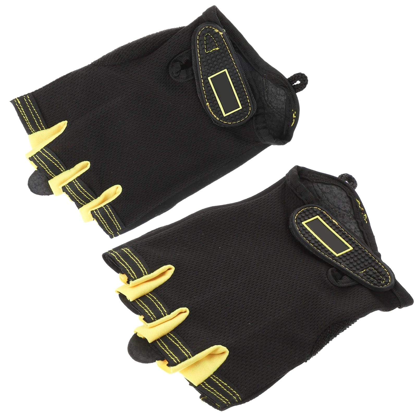1 زوج نصف اصبع قفازات غير قابلة للانزلاق عالية الجودة نايلون تنفس للصدمات لركوب الدراجات تسلق الجبال حماية الرياضة في الهواء الطلق