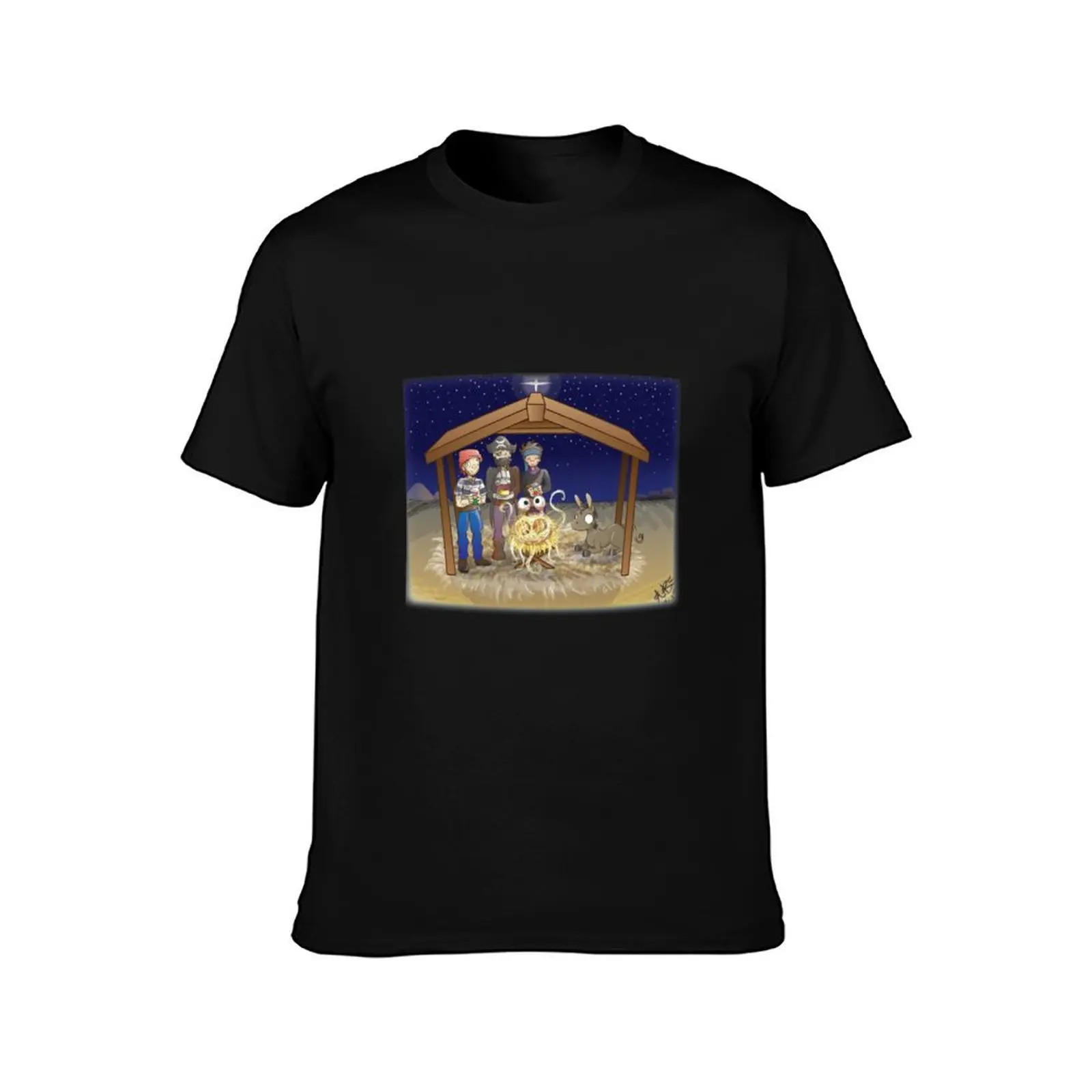 The Birth of the Flying Spaghetti Monster T-Shirt Long Lasting Casual T-Shirt