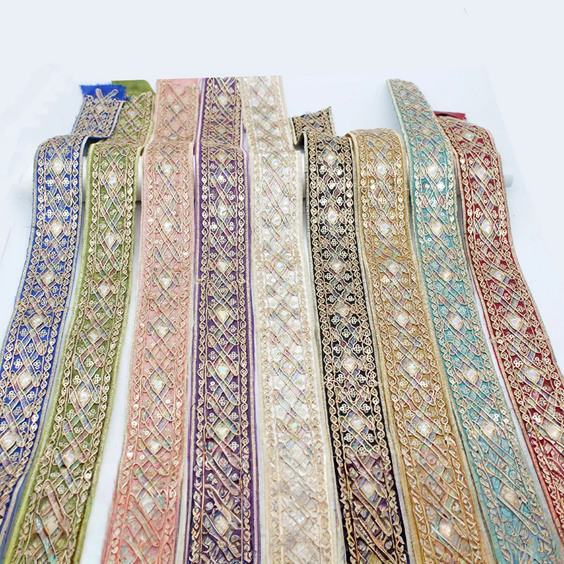 10 yard Pita Payet Bordir Etni - Embroidery Ribbon ulasan dan harga
