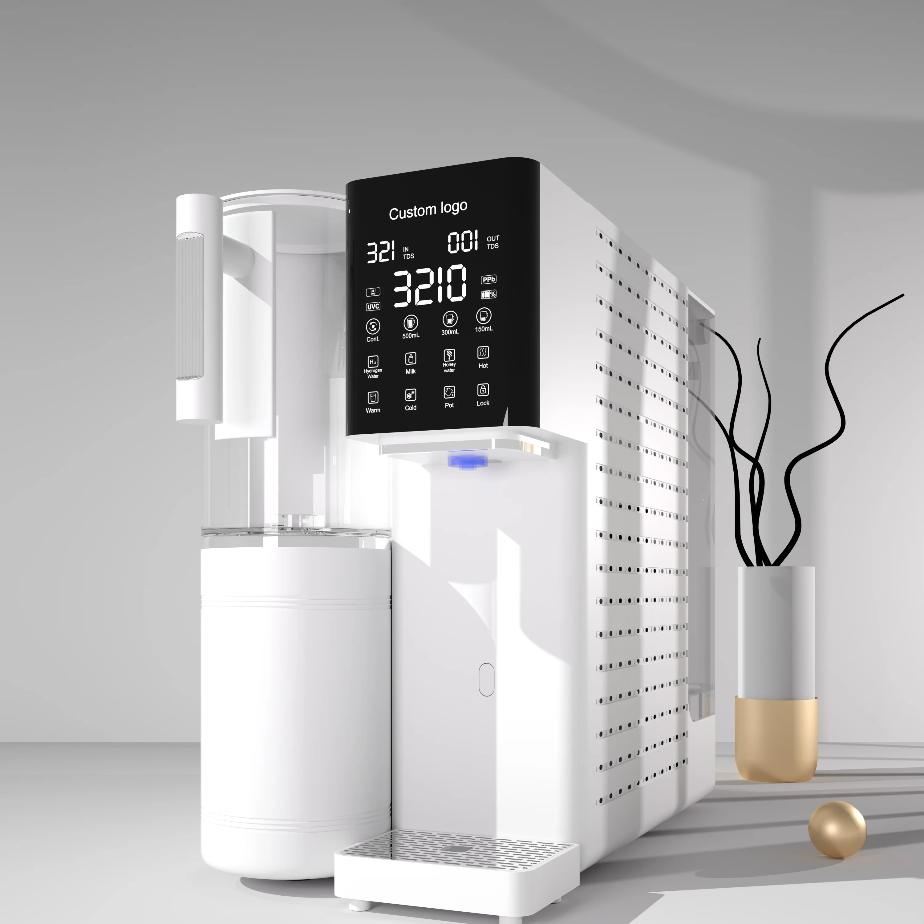 

Commercial 3000 5000 Ppb Hydrogen Water Generator Machine Reverse Osmosis Inversa Uv Ro Water Filter System for Home Drinking