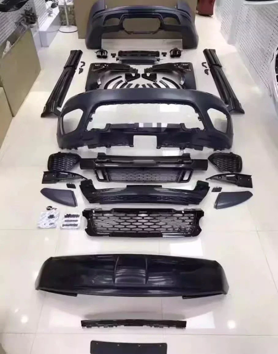 Unpainted Body Kit front rear bumper grill mask for Rover Sport 14-20 convert enfine hood fender Car Accessories 2