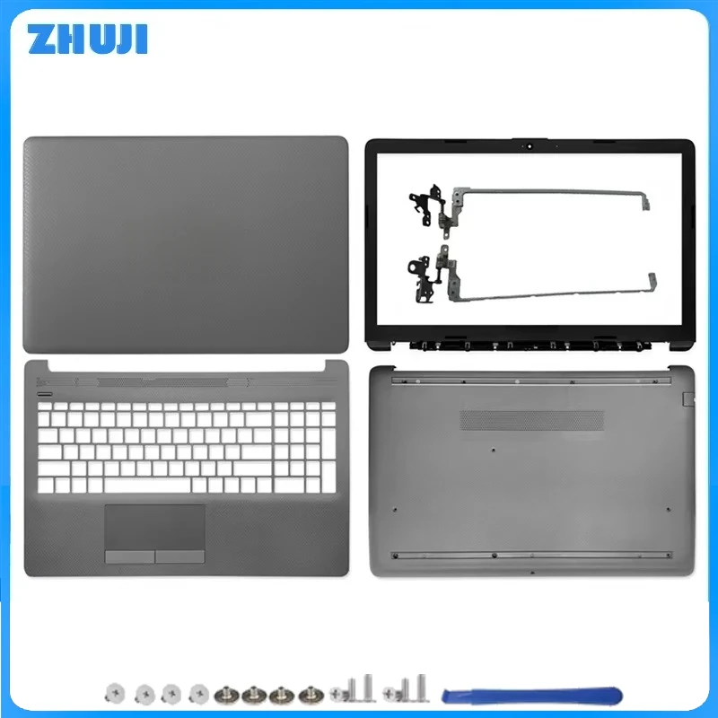 

For 250 G7 255 G7 TPN-C135 TPN-C136 New Top Back Case Laptop LCD Back Cover Front Bezel Hinges Palmrest Bottom Case Gray