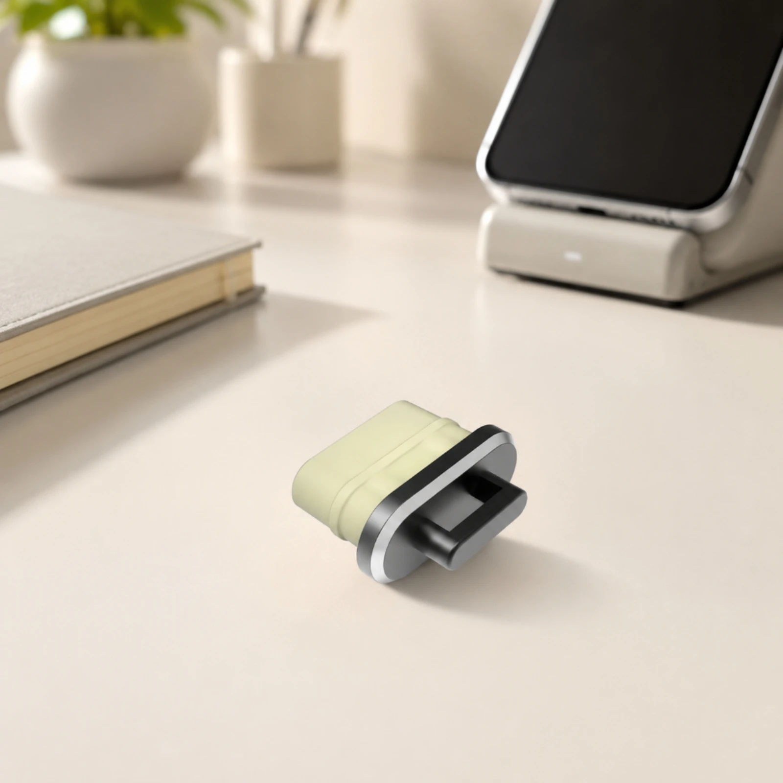 

Type-C Dust Plug with Hanging Loop Anti-Lost USB-C Dust Plug Silicone Port Protector Metal Charging Port Protector Dustproof