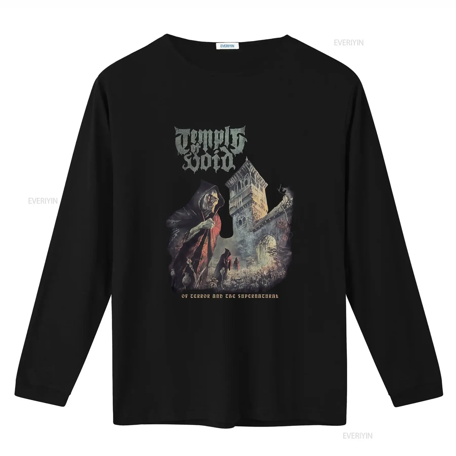 Temple Of Void Terror And The Supernatural T Shirt For Men Medium vintage Washed designer clothes Top For Everyday Wear