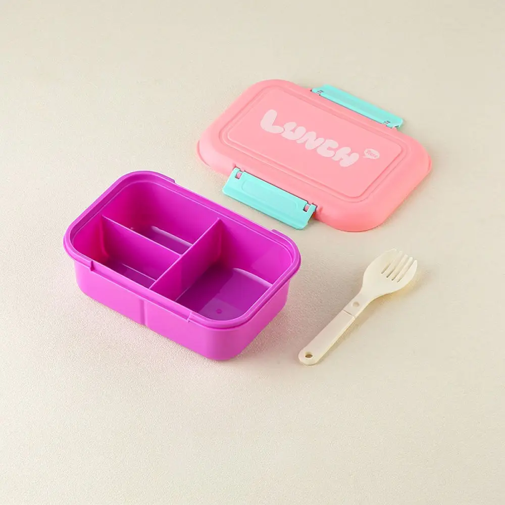 Microwave Safe Bento Box For Lunch Food Container Compartment Leakproof Portable Case With Spoon Fork Picnic Gear