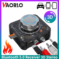 Bluetooth 5.0 Audio Receiver 3D Stereo Music Wireless Adapter TF Card R/L RCA 3.5mm AUX Jack For Car kit Wired Speaker/Headphone