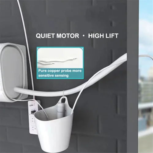 Imagen 2 del producto Bomba de drenaje USB de aire acondicionado automático de 5V, máquina de gabinete colgante, bomba de elevación de condensado, bomba de agua externa