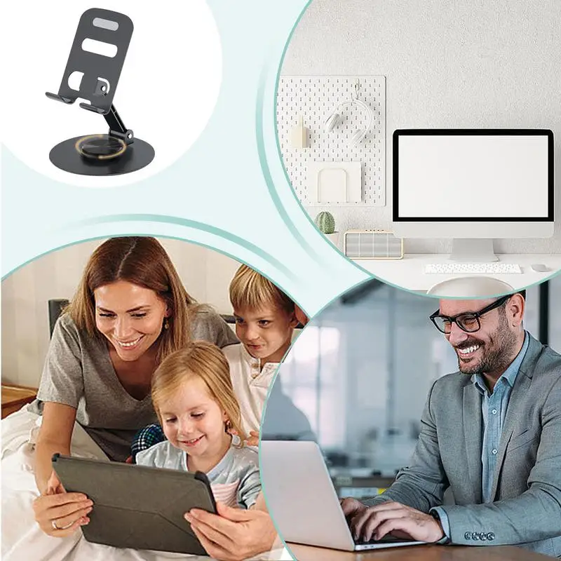 조정 가능한 멀티 앵글 휴대폰 스탠드, 높이 및 각도 조정 가능한 접이식 휴대폰 거치대, 책상 거치대