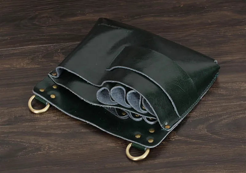 Sac en cuir professionnel pour barbier ciseaux à cheveux, pochette pour Salon de coiffure, outils de coiffure