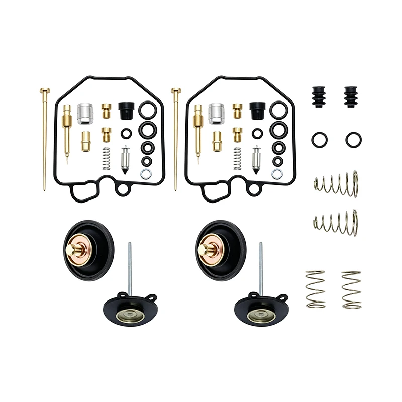 2 Sets  For Honda CX500C 1980-1982 Carburetor Rebuild Kit Vacuum Diaphragm Float Jet Gasket Motorcycle