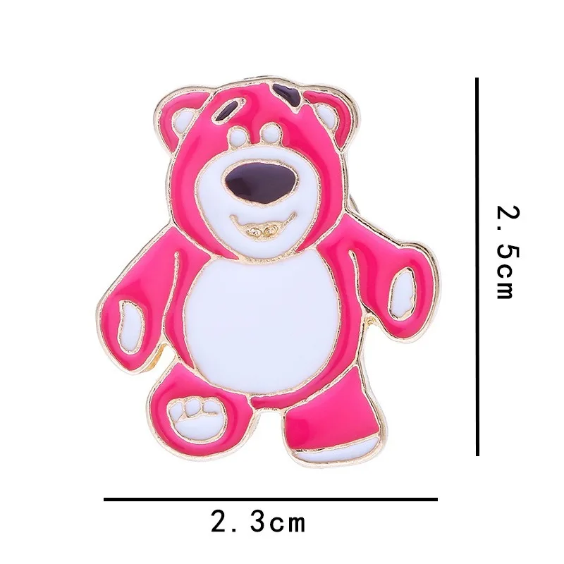 Disney Lotso Cartoon Brooch Anime Figures Kawaii Brooch Toy Anime Merchandise Decoration Children Birthday Gifts Christmas Gifts