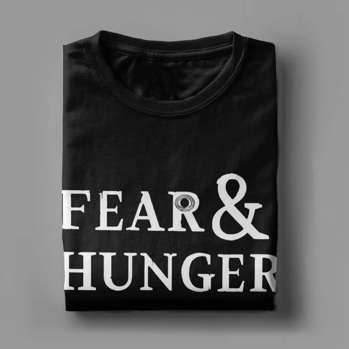 Fear And Hunger Men\'s T Shirt Unique Tees Short Sleeve Crewneck T-Shirt Pure Cotton Classic Tops