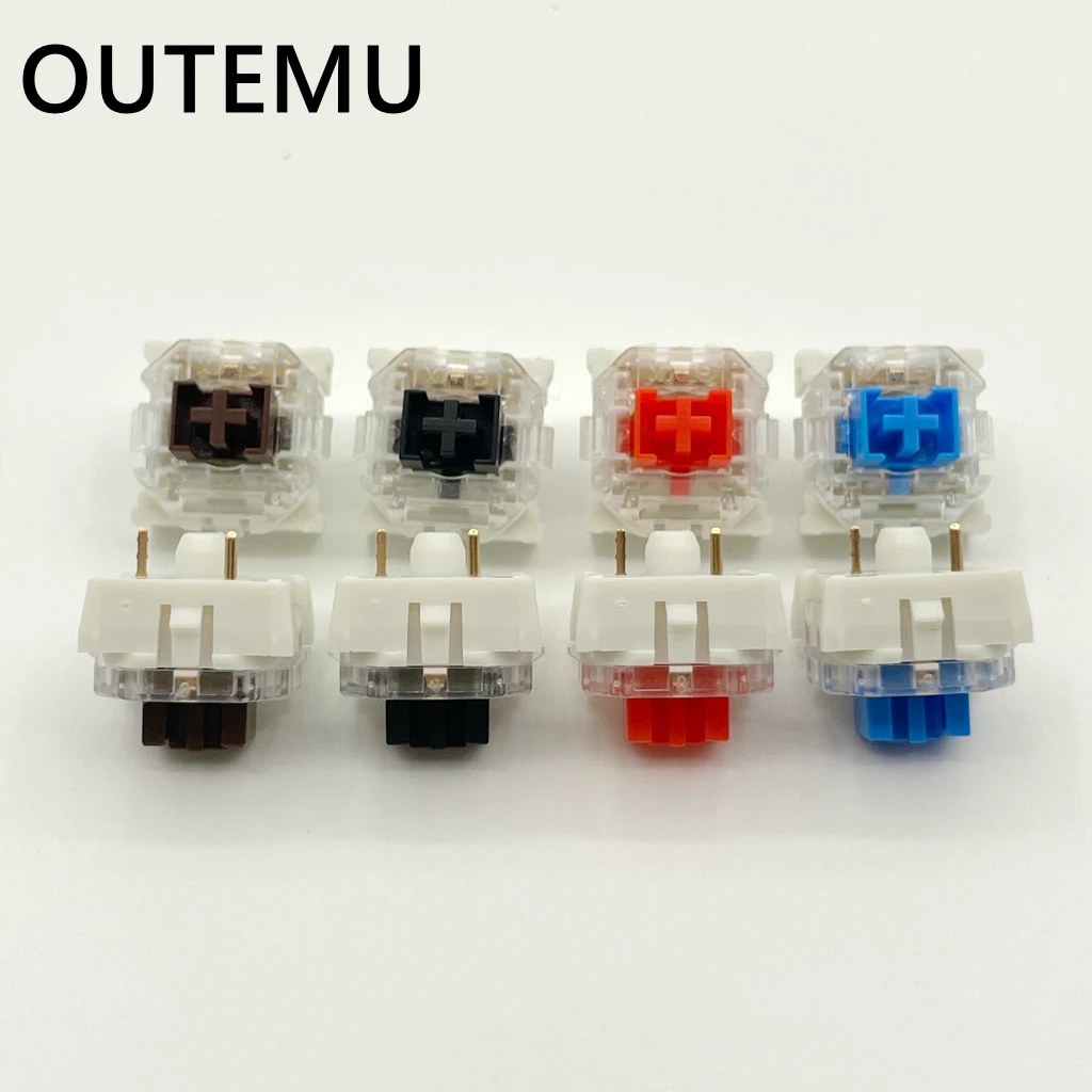 OUTEMU Half-height Switch Black Red Blue Brown 3Pin Low Profile Super Thin Mechanical Keyboard Support Hot Swap Kits Haute42 G16