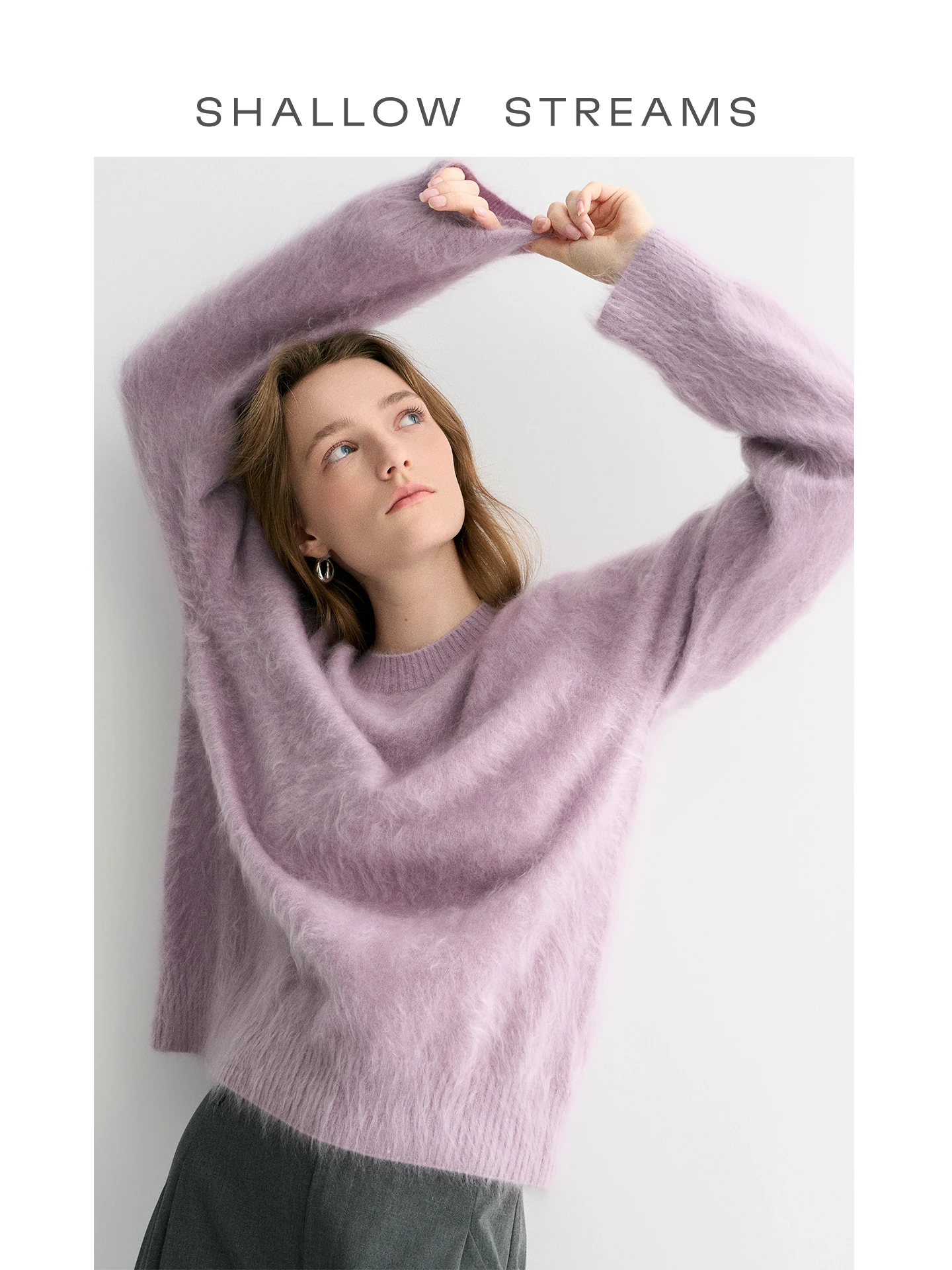 

Женский зимний вязаный свитер из 100% кашемира с длинными рукавами, плотной вязки, цельный, тёплый